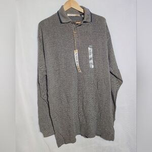 Natural Life Textured Long Sleeve Gray Shirt Sz L NWT
